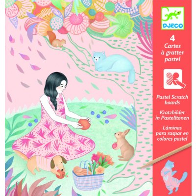 Djeco Vyškrabávací obrázky Lesní víla – Zboží Dáma