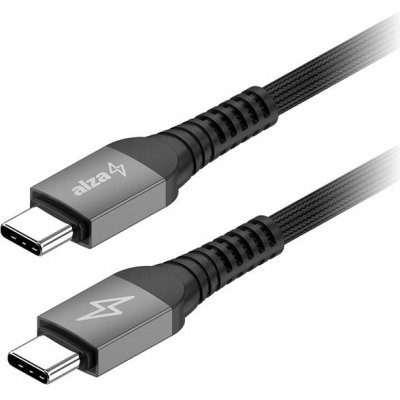 AlzaPower APW-CBSTC1002B AluCore USB-C to USB-C 2.0 100W, Ultra Durable, 2m, šedý – Zboží Mobilmania