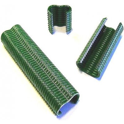 Svorky Zn + PVC 1000 ks v zelené barvě pro montáž zahradního pletiva – Zboží Mobilmania