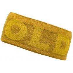 Devold Logo merino headband arrowwood žlutá