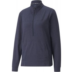 Puma W Cloudspun Rockaway quarter Zip Jumper Womens Navy Blazer