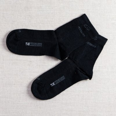 Tarua Dětské merino ponožky šedé a černé