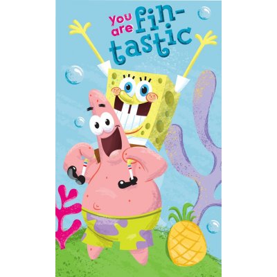 Carbotex · Dětský ručník Spongebob a Patrik - 30 x 50 cm