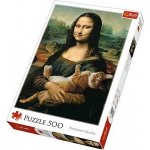 Trefl Mona Lisa s kočkou 500 dílků – Zboží Dáma