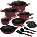 BERLINGERHAUS Sada nádobí s titanovým povrchem 15 ks Leonardo Nordic Collection BH-8306 – Zboží Dáma