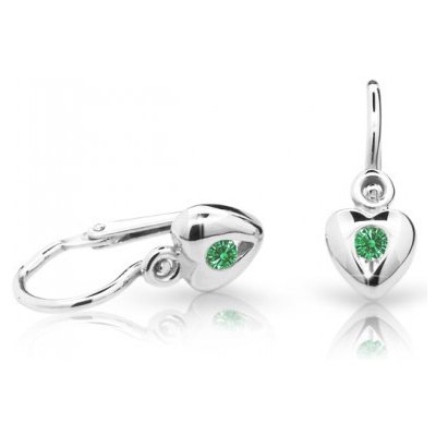 Cutie Jewellery zlaté dětské C1556B Emerald Green – Zboží Mobilmania