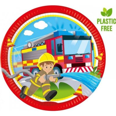 Procos EKO Papírové talíře Hasič 23cm – Sleviste.cz