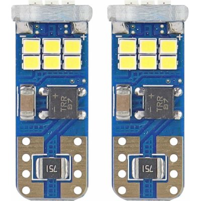 Amio LED žárovky Canbus 18 x SMD, T10e, W5W, bílá, 12V / 24V. – Hledejceny.cz