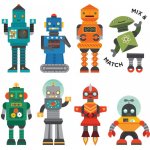 Petit Collage magnetická knížka Roboti – Sleviste.cz