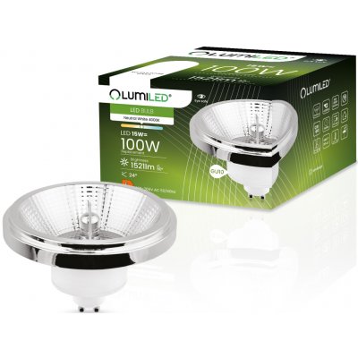 Lumiled LED žárovka LED GU10 ES111 15W = 100W 1521lm 4000K Neutrální bílá 38° Stříbrná – Hledejceny.cz