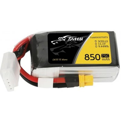 GENS ACE LiPo TATTU FPV serie 3S 3S1P 75C XT30 Plug 11,1V 850 mAh