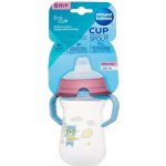 Canpol hrníček se silikon náustkem 250ml FirstCup Bonjour Paris Modrá – Zboží Dáma