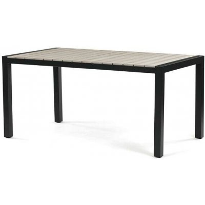 AutronicAZT-S1514 BK zahradní stůl 160x90cm, hliník, polywood, černá, – Hledejceny.cz