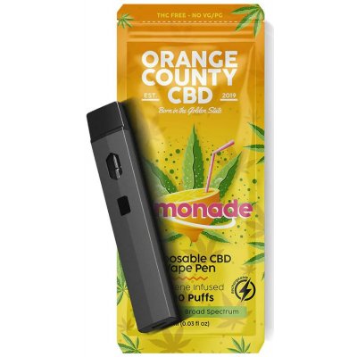 Orange County CBD Vape pen Pink Lemonade 600 mg CBD 400 mg CBG 3500 potáhnutí – Zboží Dáma