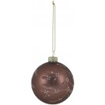 Chic Antique Skleněná baňka Mocca Branches/Berries, hnědá barva, sklo – Hledejceny.cz