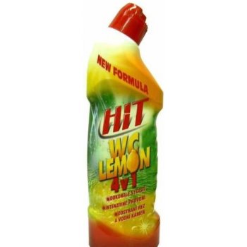 WC Hit 4v1 tekutý čistič Lemon 800 g