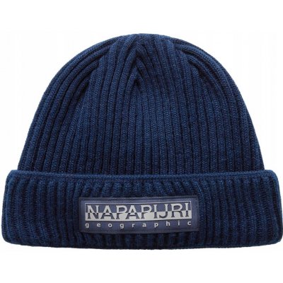 Napapijri zimní čepice beanie modrá – Hledejceny.cz