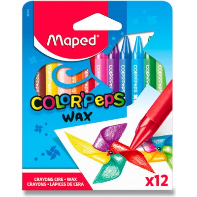 Maped Voskové pastelky Wax Jumbo trojhranné 12ks – Sleviste.cz