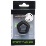 Sport Fucker Pentagon Ring Black - silikonový erekční kroužek – Zboží Dáma