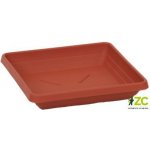 Plastia miska čtyřhranná Lotos 18 x 18 cm terakota – Zboží Dáma
