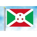 LIBEA, s.r.o. Vlajka Burundi Rozměr: 30×45 cm, Uchycení: Karabiny na stožár – Hledejceny.cz