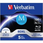 Verbatim MDISC 100GB 6x, jewel, 5ks (43834) – Zboží Mobilmania