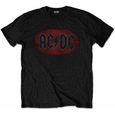 AC/DC tričko Oval Logo Vintageské – Zbozi.Blesk.cz