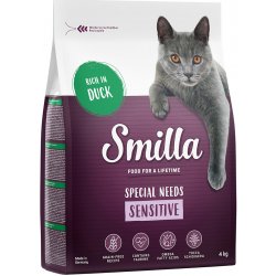 Smilla Adult Sensitive s kachním bez obilovin 4 kg