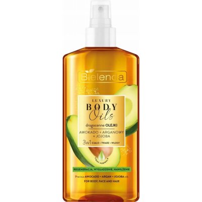 Bielenda Luxury Body Oils Olej 3v1 na tělo obličej avokádových vlasů – Sleviste.cz