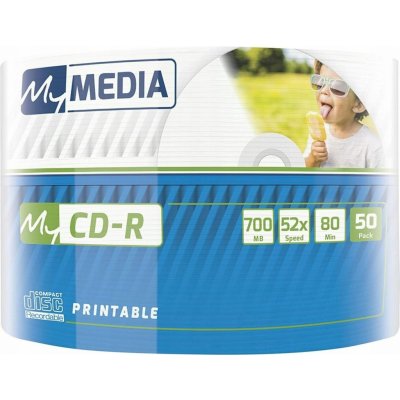 My Media CD-R 700MB 52x printable, spindle, 50ks (69206)