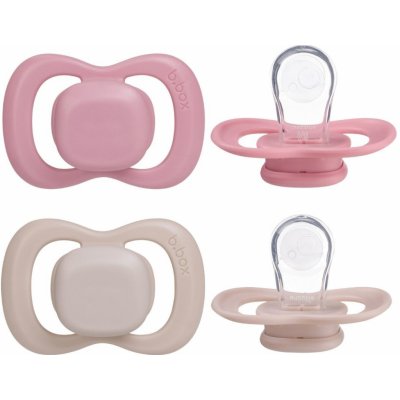 b.box dudlíky silikon 2ks berry/blush – Sleviste.cz