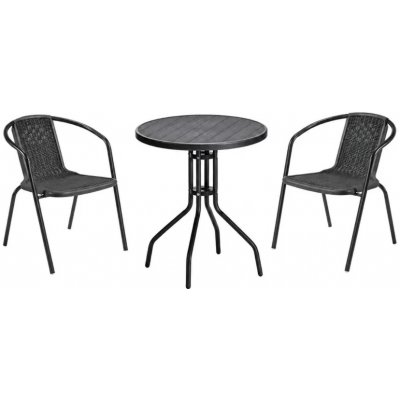 House 5 balkonová sestava BISTRO SET černá – Zboží Dáma