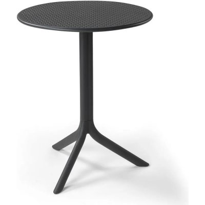 NARDI Antracitově šedý plastový zahradní stolek Step 60,5 cm – Sleviste.cz