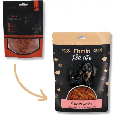Fitmin For Life Jerky lososová pochoutka pro psy a kočky 70 g – Zboží Mobilmania