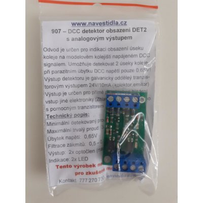 Němeček detektor obsazení DET2 DCC 907 – Zboží Dáma
