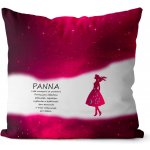 Impar Polštář Panna 23.8. 22.9. červený 40x40 – Zboží Dáma