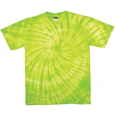 Tričko unisex The Mountain batikované Hurricane limetkové-světle zelené – Hledejceny.cz