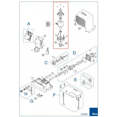 Kovoinox SPAMG602D00A Kit elektromotoru s pastorkem pro ROBO RO600 – Hledejceny.cz