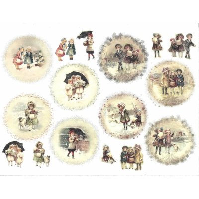 Itd. Collection Rýžový papír Děti v kabátcích A4 – Zboží Mobilmania