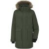 Dětský kabát Didriksons Madi 503932 chlapecký kabát tmavě zelená