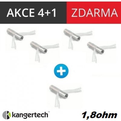 Kangertech CC/T2 žhavící hlava nichrome 1,8ohm 5ks – Zboží Mobilmania