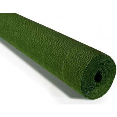 Italský krepový papír Cartotecnica Rossi 180g (50 x 250cm) - listově zelená 591 – Sleviste.cz