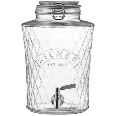 Kilner Skleněný nápojový automat s kohoutkem diamantový 5l – Zboží Dáma
