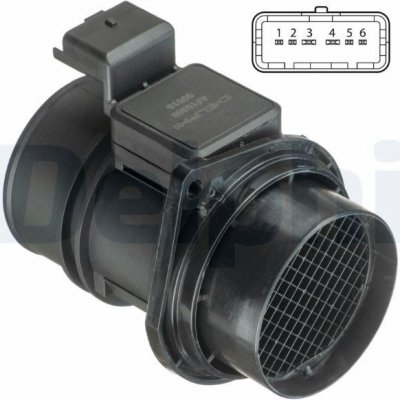 Snimac mnozstvi protekajiciho vzduchu DELPHI AF10369-12B1 – Hledejceny.cz