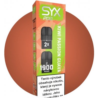 Syx Pod Kiwi Passion Guava 16,5 mg 2 x 950 potáhnutí 1 ks – Zboží Dáma
