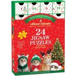 EUROGRAPHICS Puzzle Adventní kalendář: Vánoční vousky 24x50 dílků – Hledejceny.cz