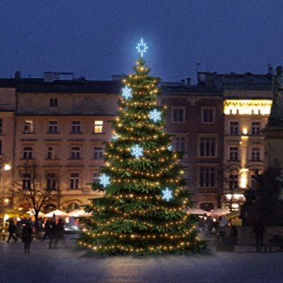DECOLED LED světelná sada na vánoční stromy vysoké 9-11 m teplá bílá s ledově bílými dekory EFD05 – Hledejceny.cz