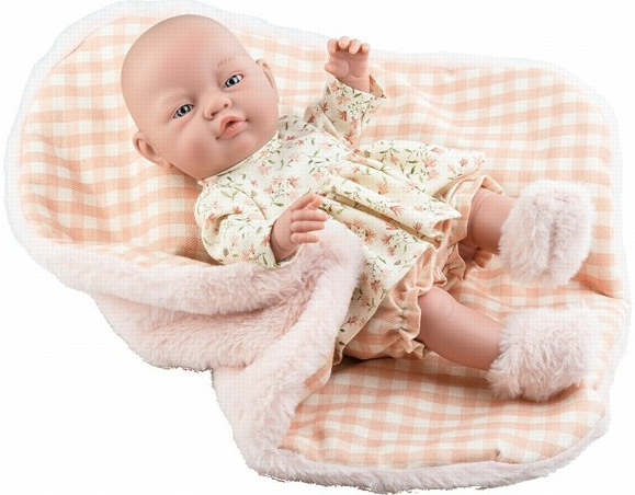 Paola Reina Realistické miminko holčička Bělinka Miminko Bebita 45 cm