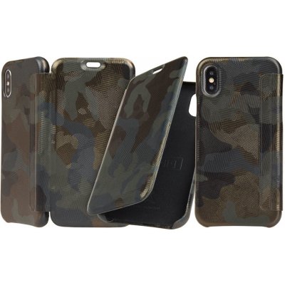 Pouzdro Carastyle Graffi iPhone 6 / 7 / 8 / SE 2020 Camouflage Margot Zelené