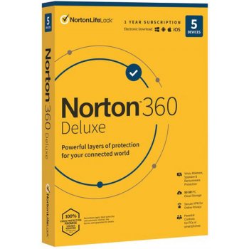 Norton 360 DELUXE 50GB 1US 5DE 1 rok (21419626)